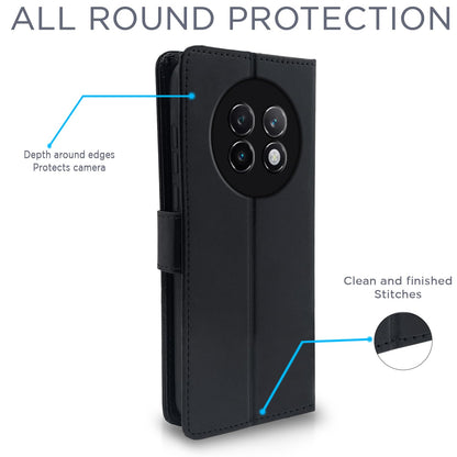 Black Wallet mobile flip cover for Realme 13 Plus 5G/P1 – Pikkme – photo 4