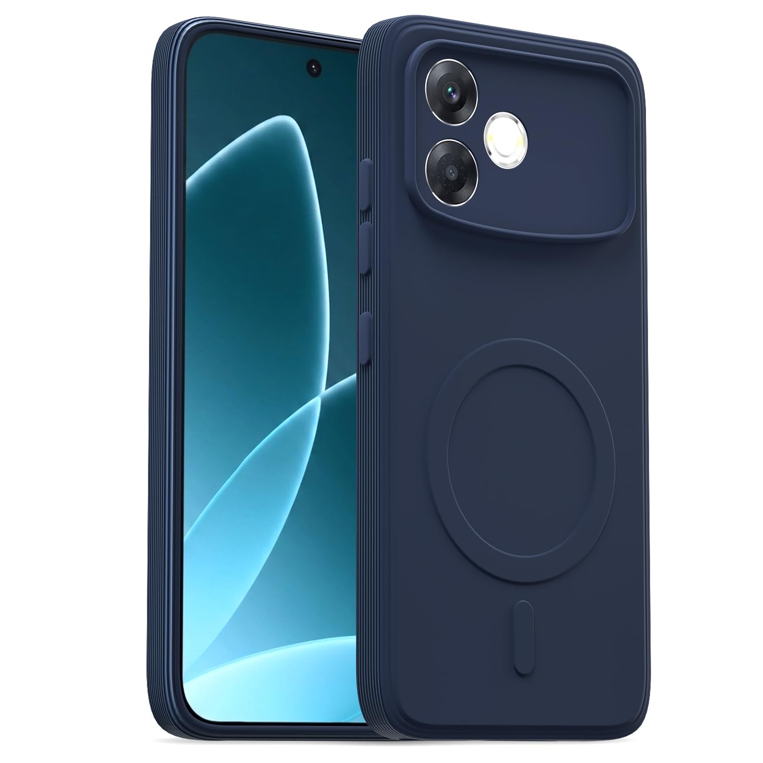 Pikkme blue MagSafe phone cover for Oppo F33 Pro 5G