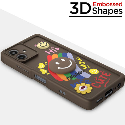 Brown Soft Silicone back cover for Moto G54/G64 5G – Pikkme – photo 3