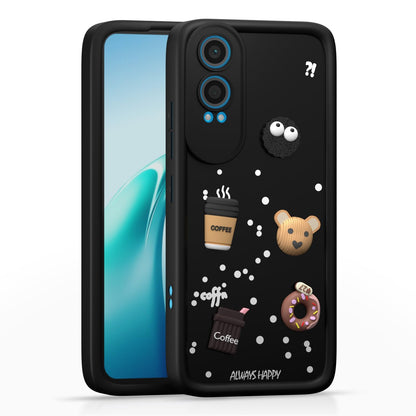   OnePlus Nord Ce 4 Lite 5G  Cute Fun Cartoon 3D Bear Silicone Full Body Protection  cartoon - Black 