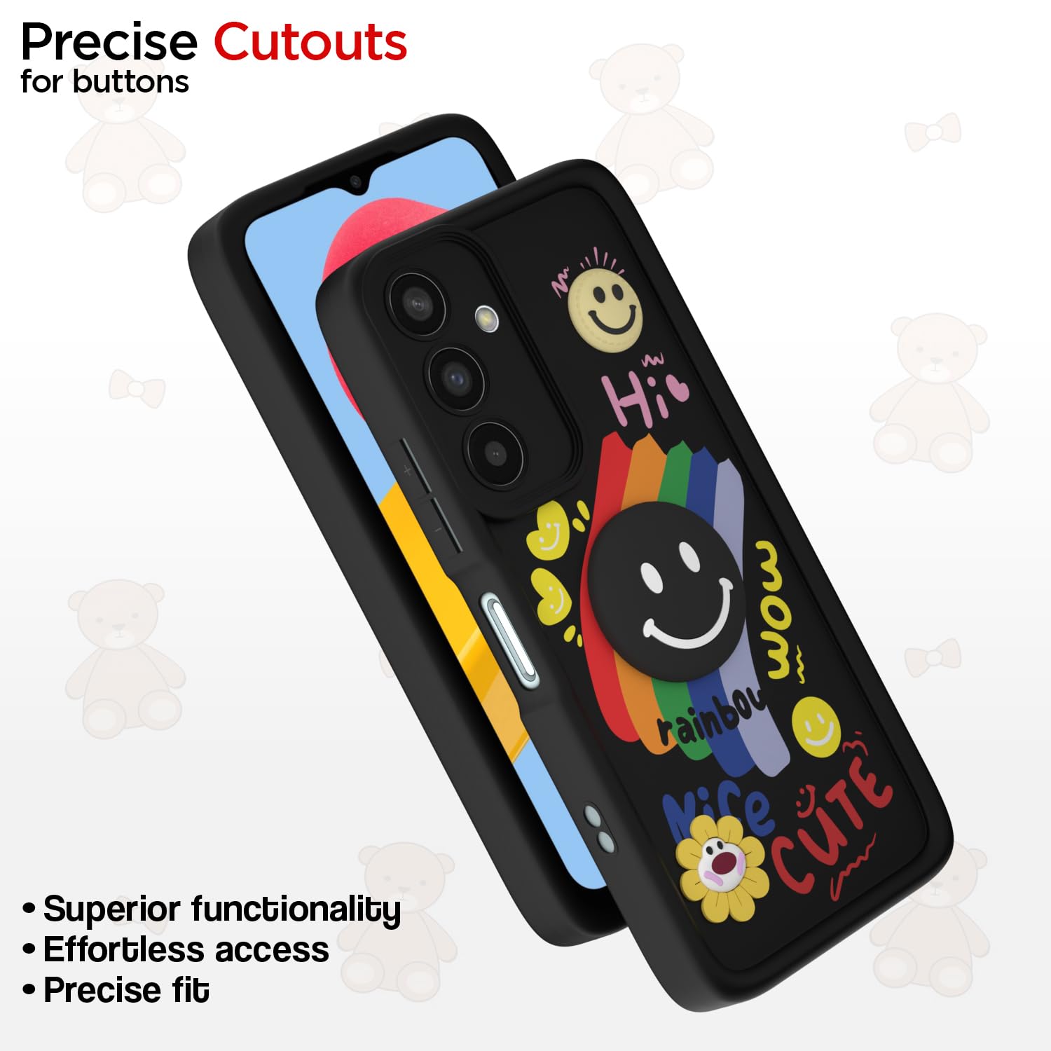 Pikkme Samsung M13 4G black mobile back cover – photo 6