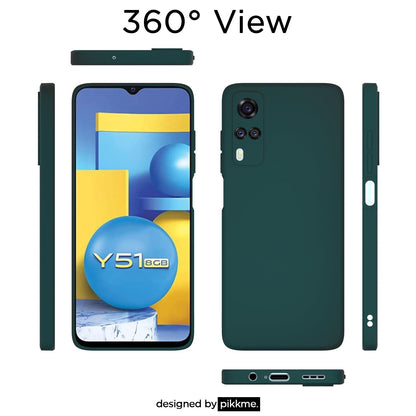 Pikkme Vivo Y31 / Y51A / Y51 / Y51i  Soft Matte Silicone Shockproof Case (Green)