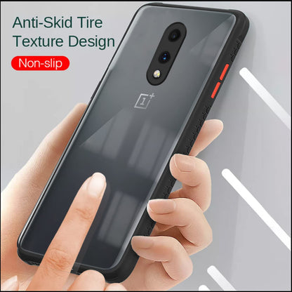OnePlus 7 Clear back cover in black by Pikkme – photo 3