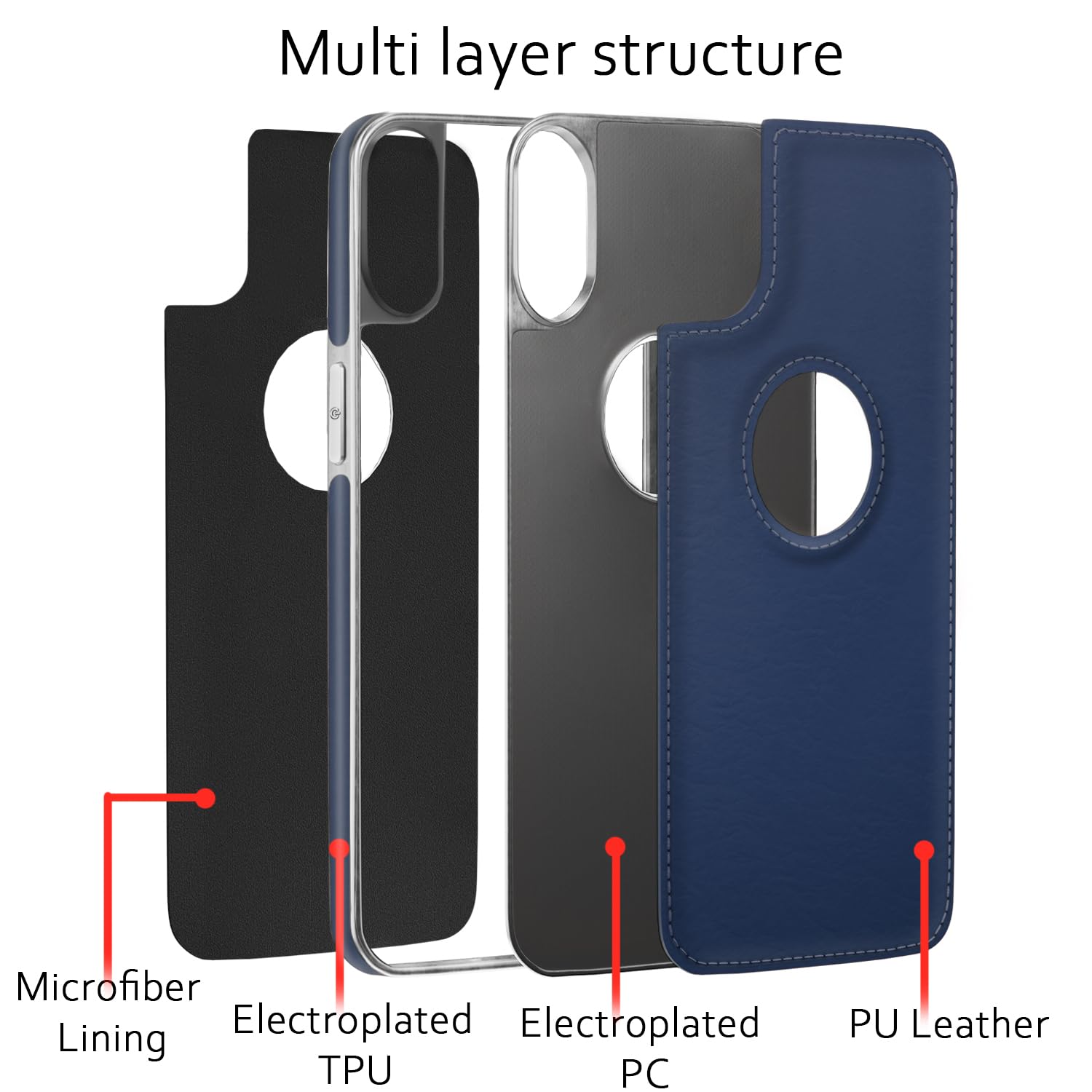 Pikkme iPhone XR chrome blue mobile back cover – photo 2