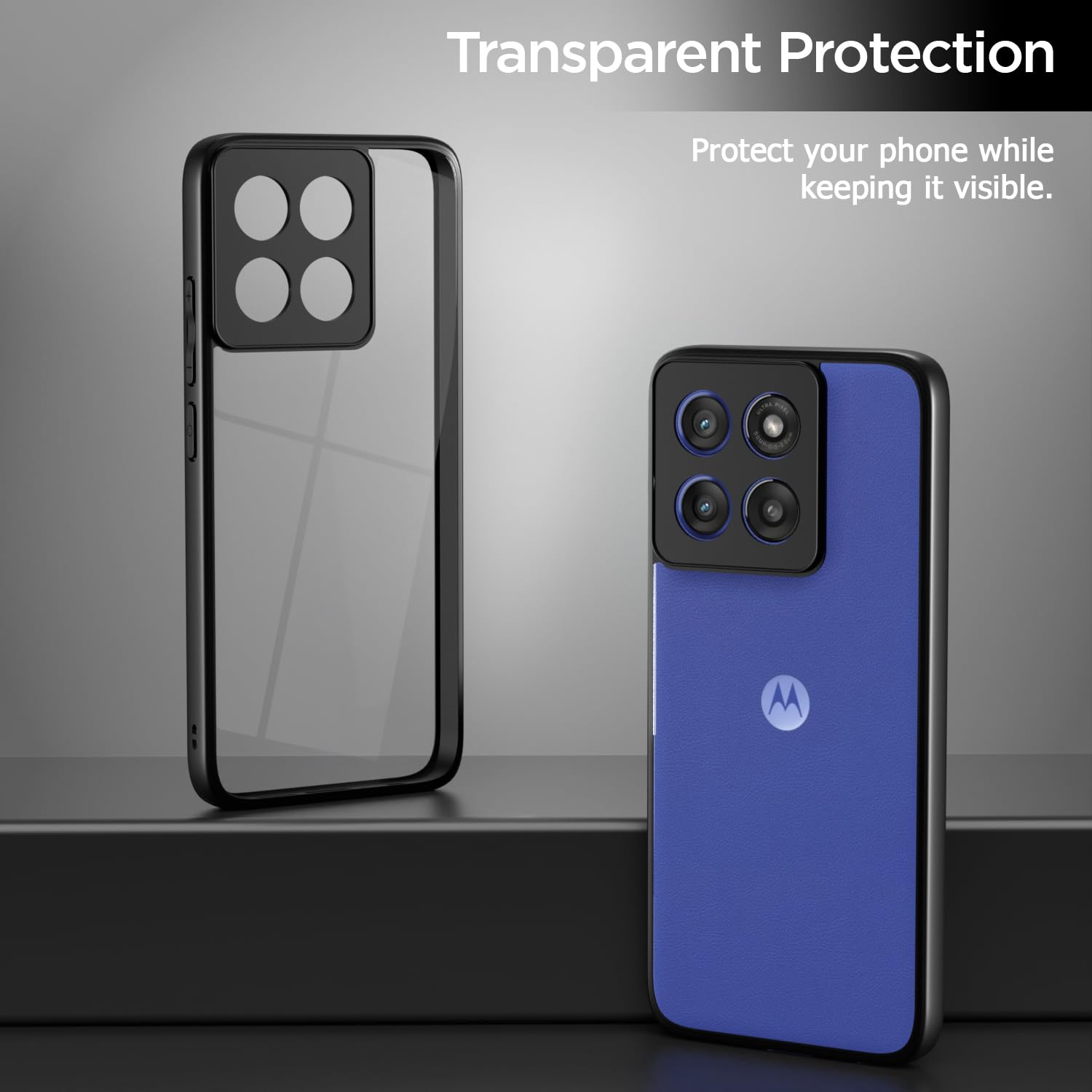 Pikkme Motorola Moto Edge 60 Stylus 5G Eagle 2 Back Cover (Blue)