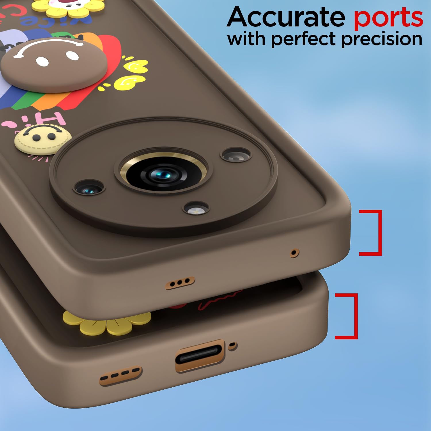 Pikkme brown phone cover for Realme 11 Pro/Pro Plus 5G – photo 4