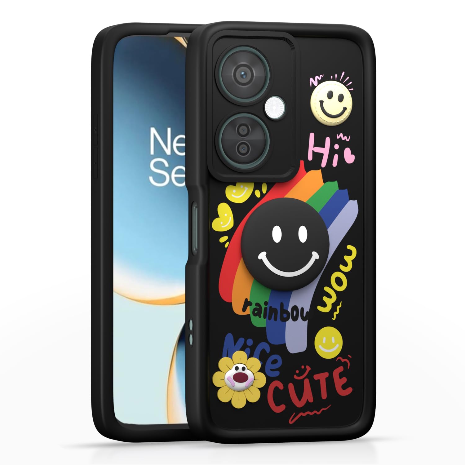 Pikkme black back cover for OnePlus Nord CE 3 Lite/N30 5G