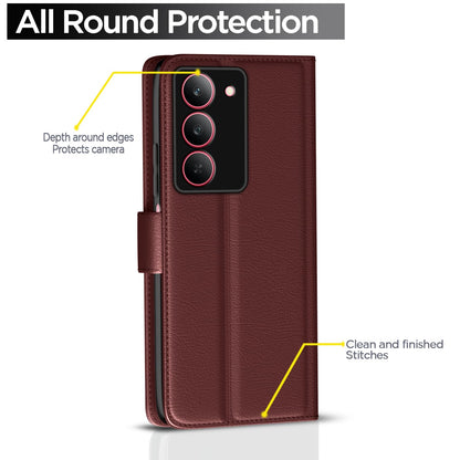 Pikkme brown wallet flip cover for Realme Narzo 80x/P3x/14X 5G – photo 4