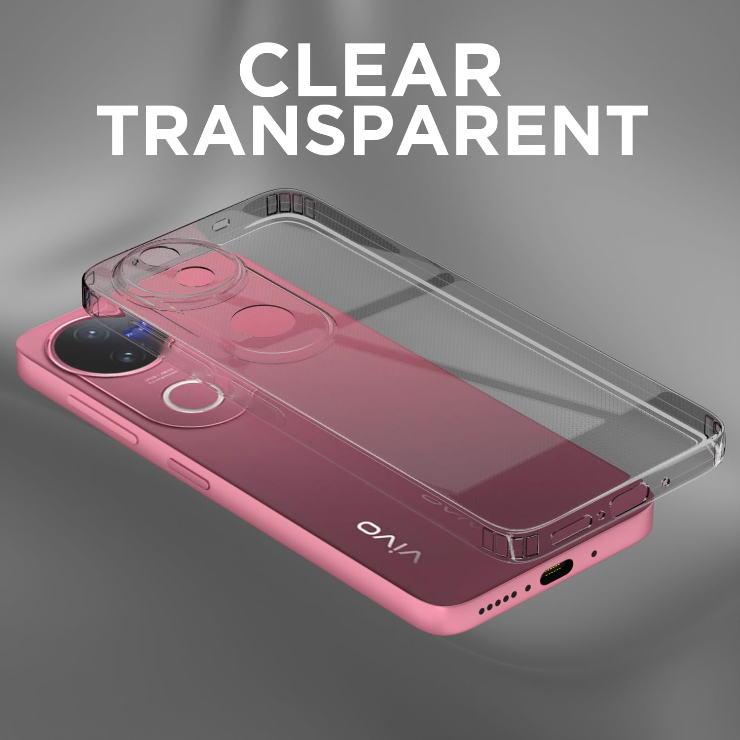 Pikkme transparent Soft Silicone mobile back cover for iQOO Z10R/Vivo V50/V50e/Vivo T4R 5G – photo 5