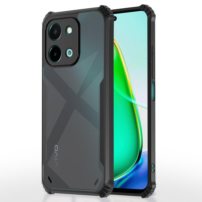 Pikkme Vivo Y28 4G Clear black mobile back cover