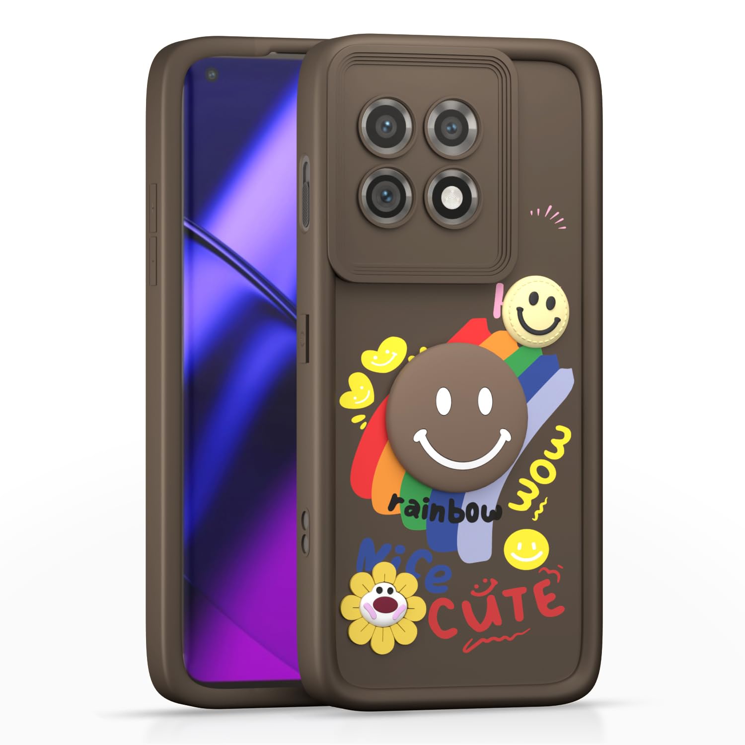 OnePlus 11 5G mobile back cover in brown by Pikkme