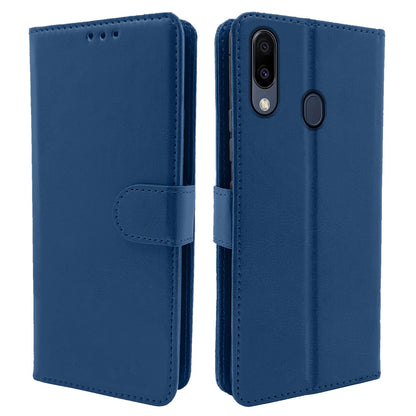 Pikkme blue Wallet mobile flip cover for Samsung M20