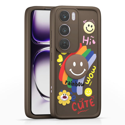 Pikkme Oppo Reno 12 Pro 5G brown phone cover