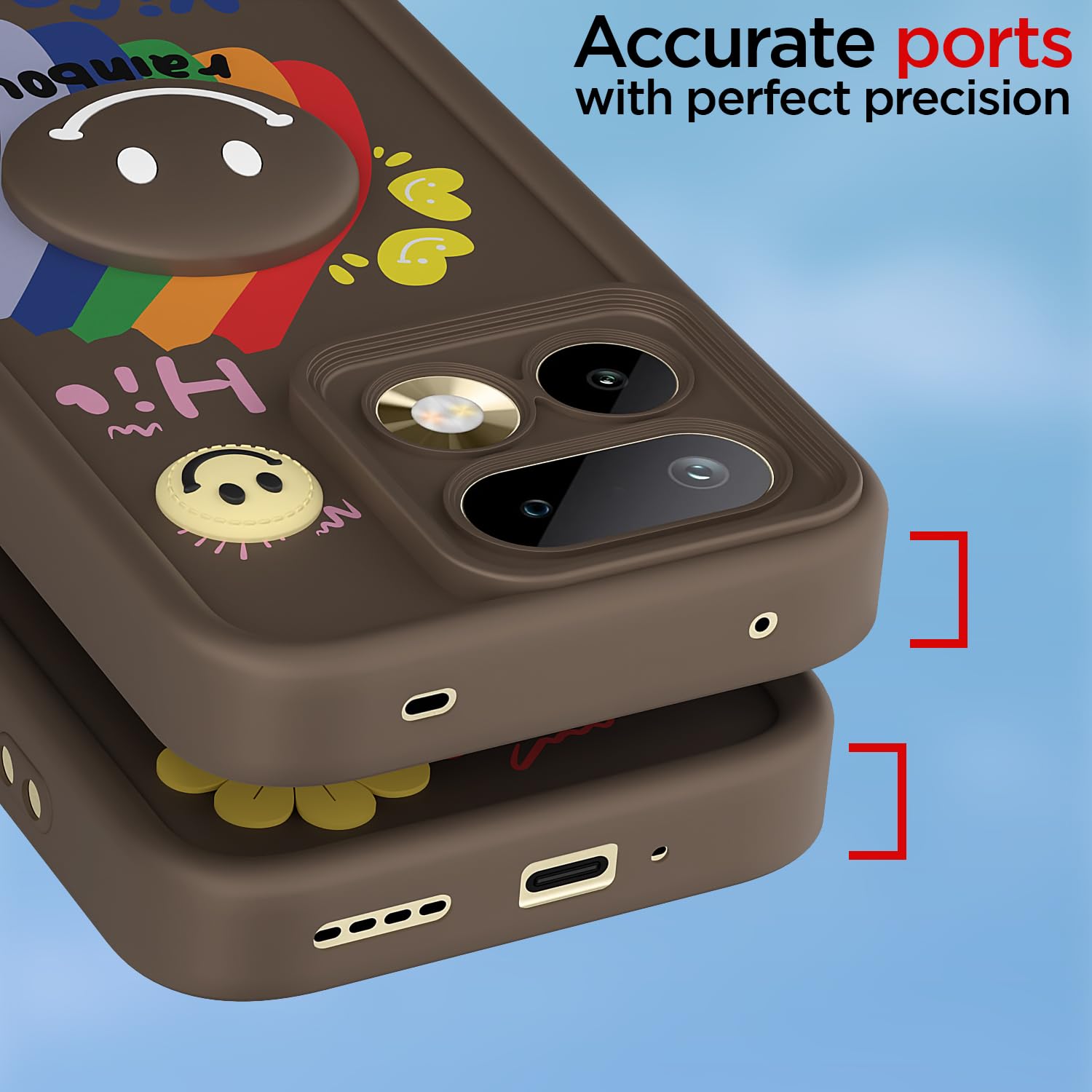 Realme 16 Pro 5G mobile back cover in brown by Pikkme – photo 4