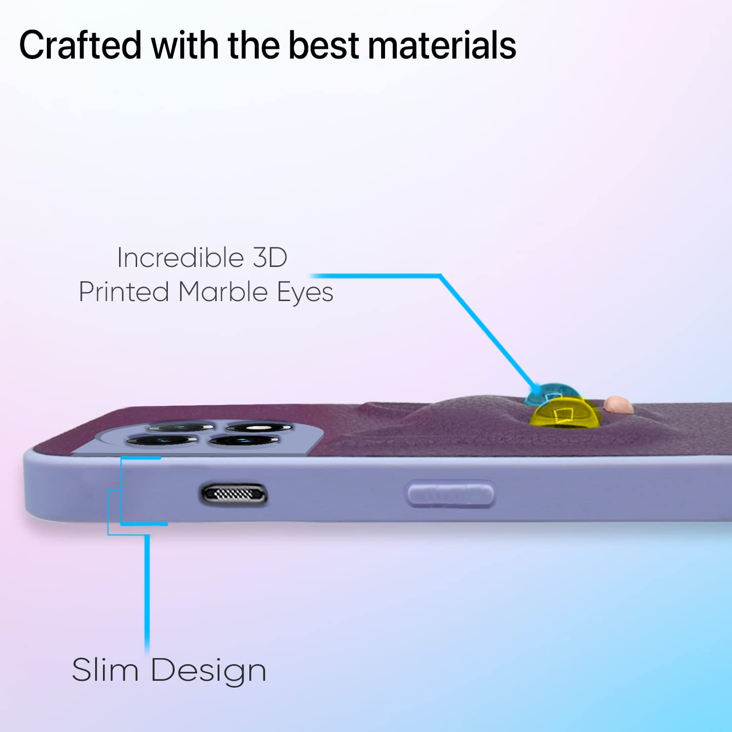Pikkme OnePlus 11R Kitty Back Cover (Purple)