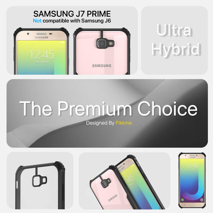 Samsung J7 Prime Hybrid back cover in black by Pikkme – photo 2