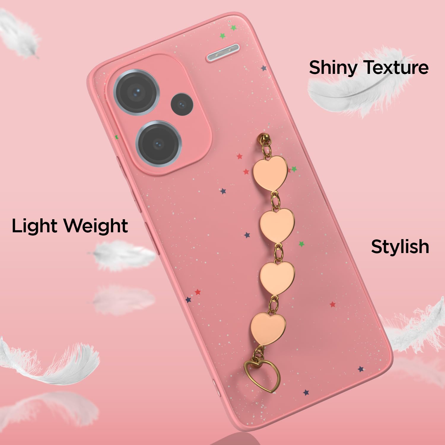 Pikkme pink Chain back cover for Redmi Note 13 Pro Plus 5G – photo 4