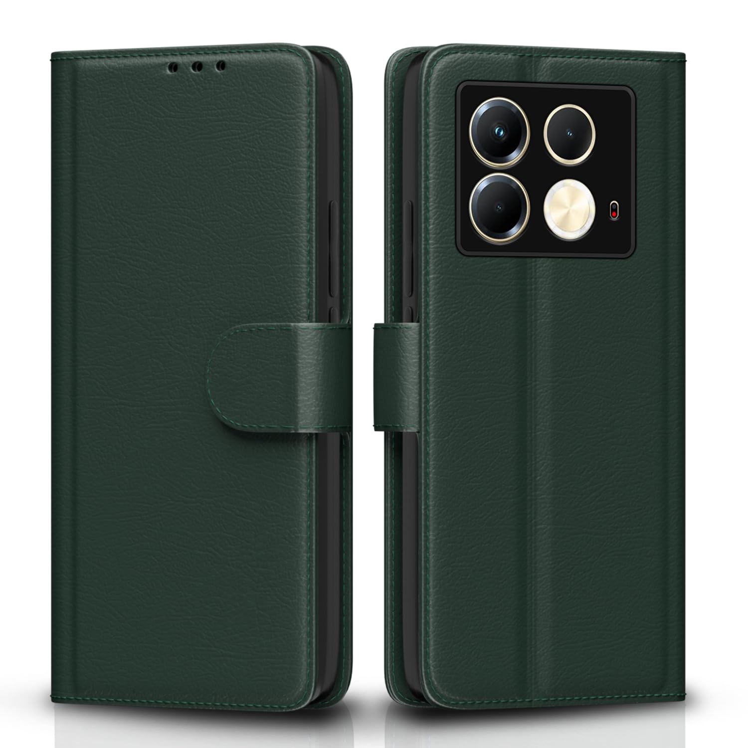Infinix Note 40 5G Wallet wallet flip cover in green by Pikkme