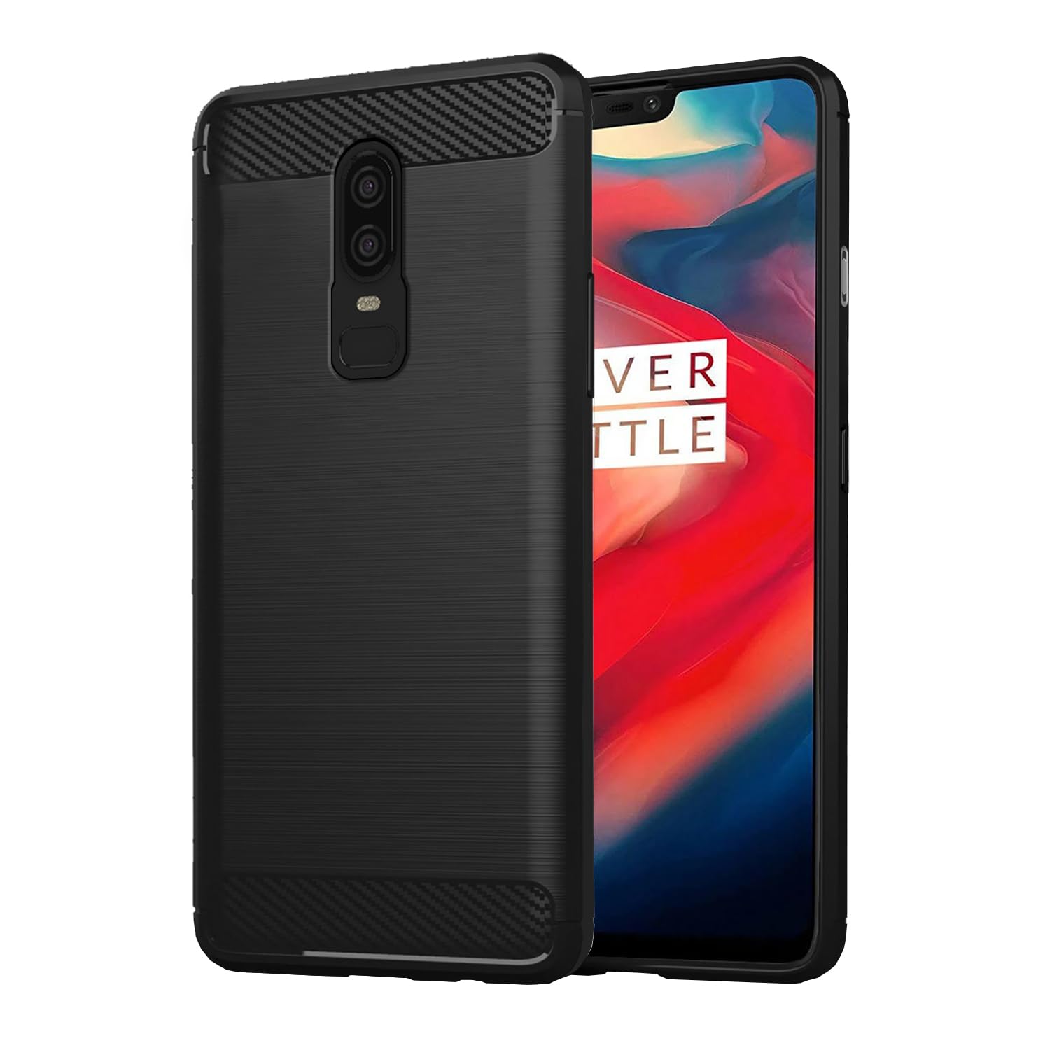 Pikkme black Hybrid back cover for OnePlus 6