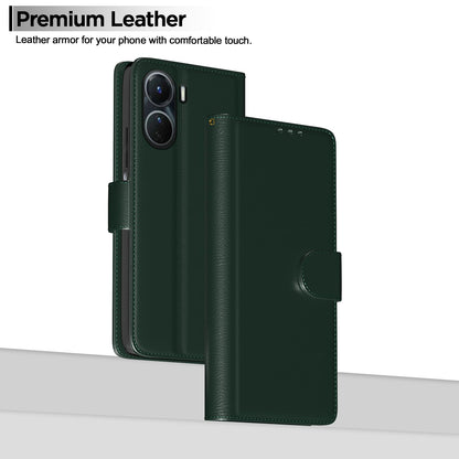 Vivo Y16 Wallet wallet flip cover in green by Pikkme – photo 2