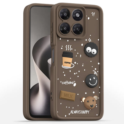 Pikkme Moto G37 Power 5G brown phone cover