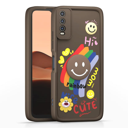 Brown Soft Silicone mobile cover for Vivo Y12s/Y20/Y20i/Y20G – Pikkme