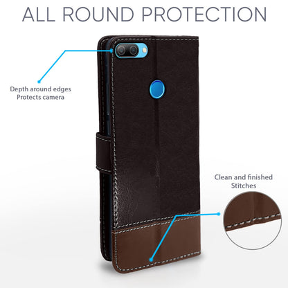 Pikkme Honor 9n Magnetic coffee & brown mobile flip cover – photo 4