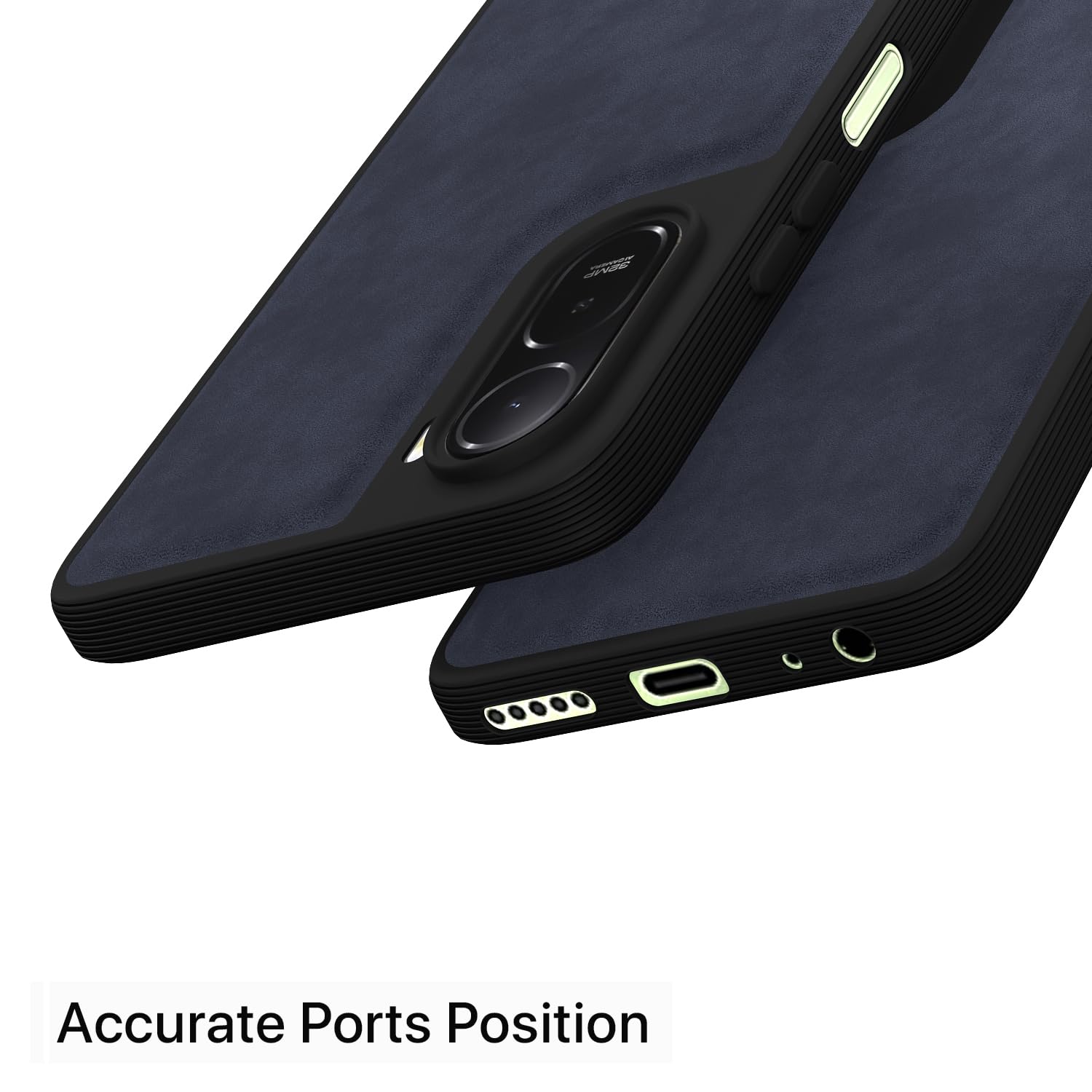 Pikkme blue Leather mobile cover for Redmi A7 Pro/Poco C85x 5G – photo 4
