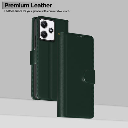 Pikkme Redmi 12/Poco M6 Pro 5G green flip cover – photo 2