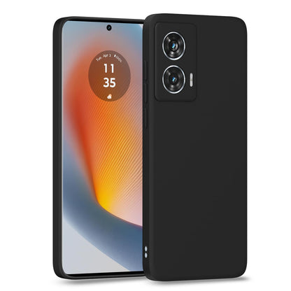 Pikkme black Matte mobile back cover for Moto Edge 50 Fusion/G96 5G