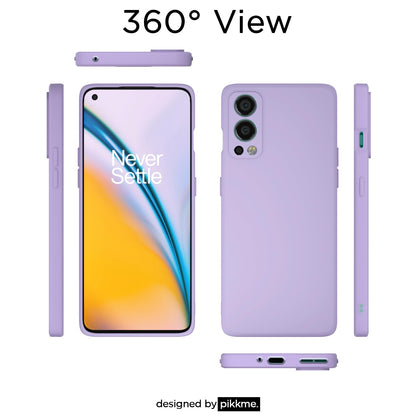 Pikkme Oneplus Nord 2 5G Liquid Silicone Back Cover | Purple
