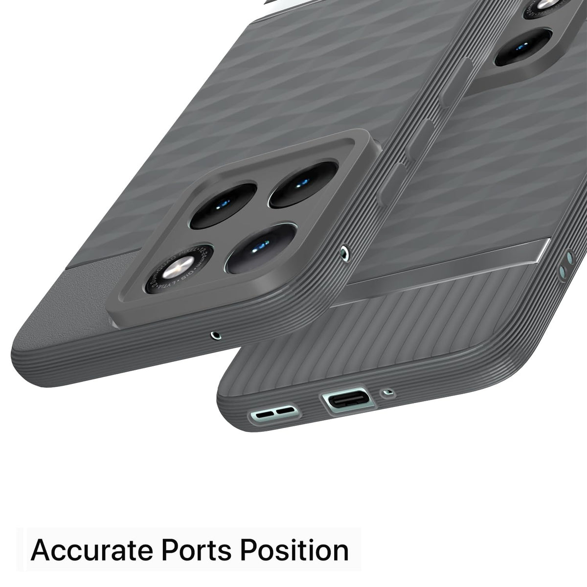 Grey mobile cover for Moto Edge 70 Fusion 5G – Pikkme – photo 4