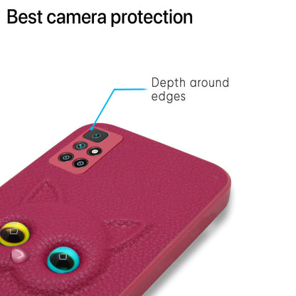 Pikkme Redmi 10 Prime Kitty Back Cover (Pink)