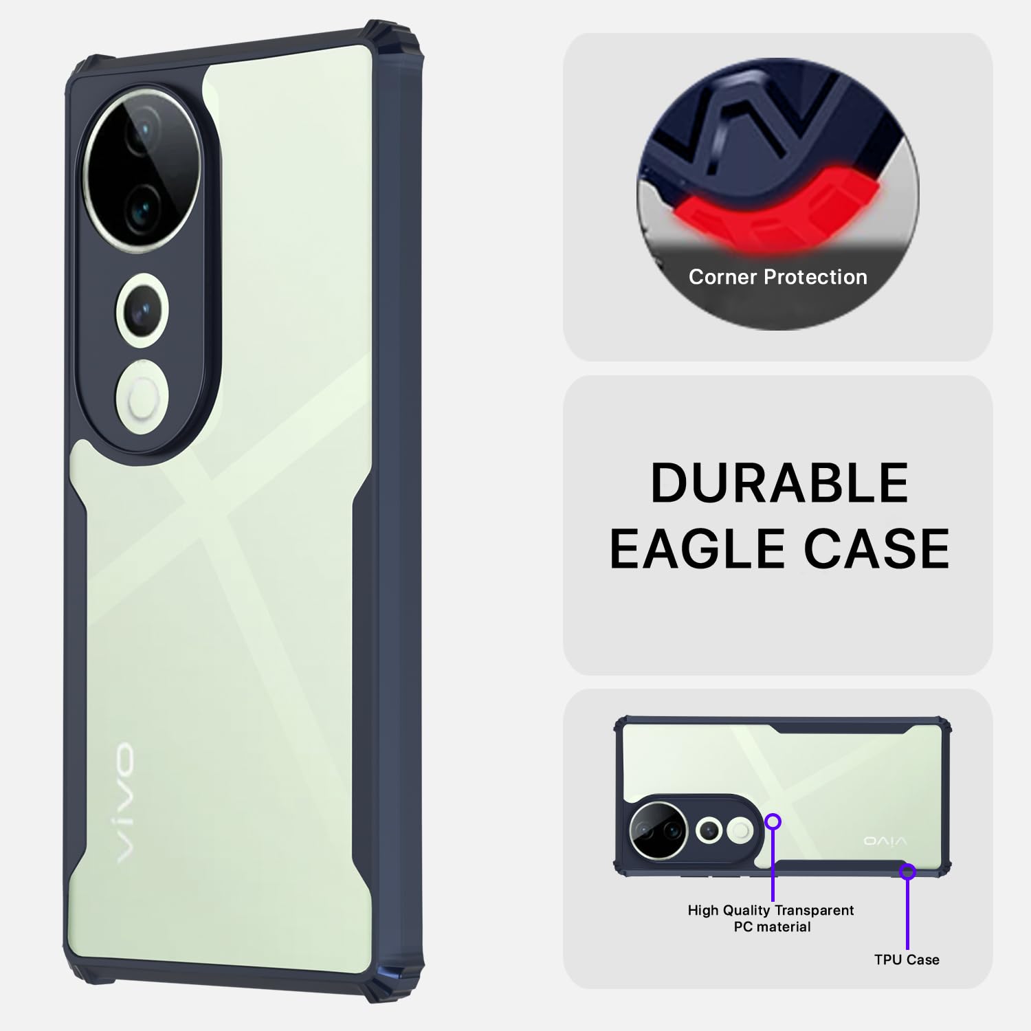 Pikkme blue phone cover for Vivo V40/V40 Pro/T3 Ultra 5G – photo 5