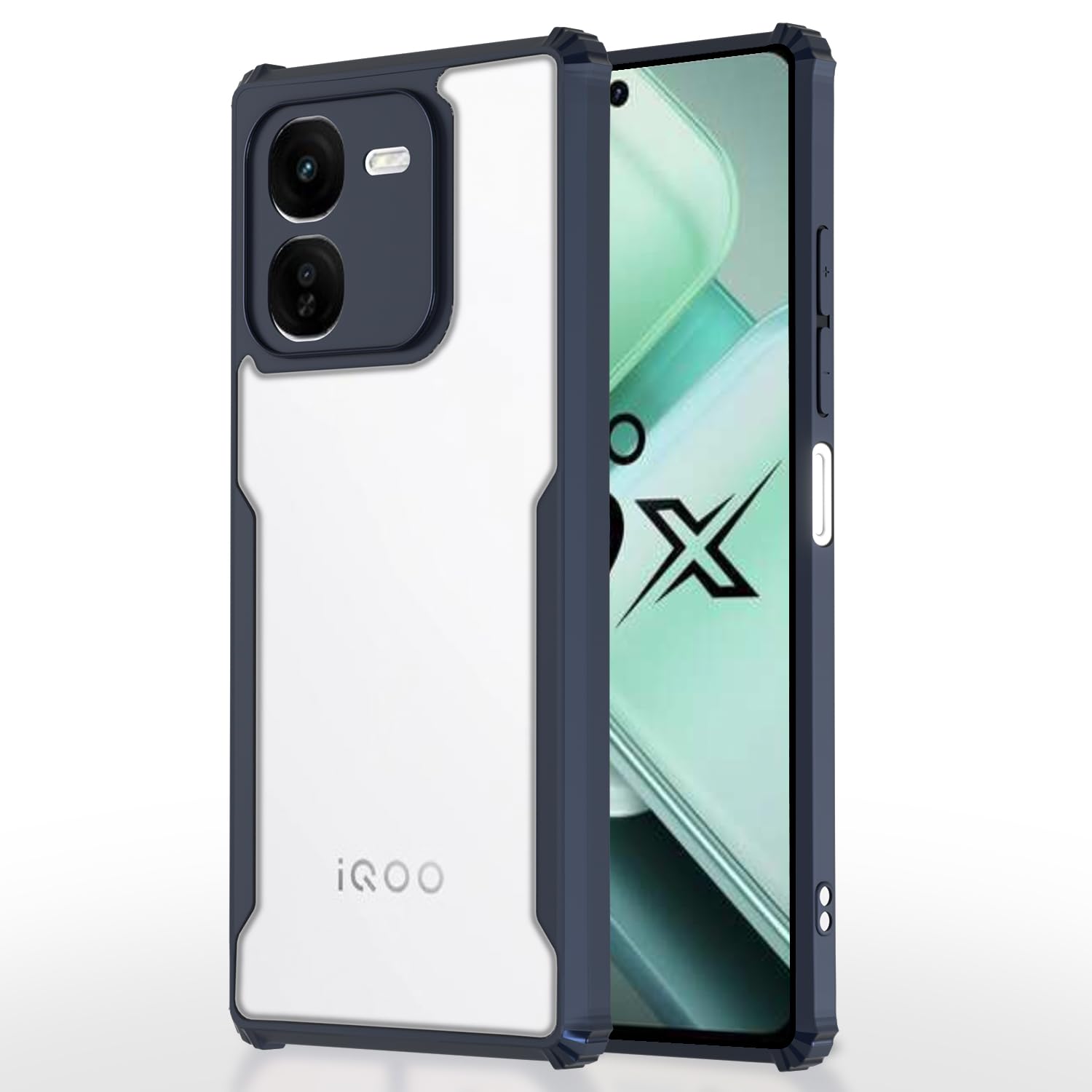 Pikkme blue mobile back cover for iQOO Z9x 5G