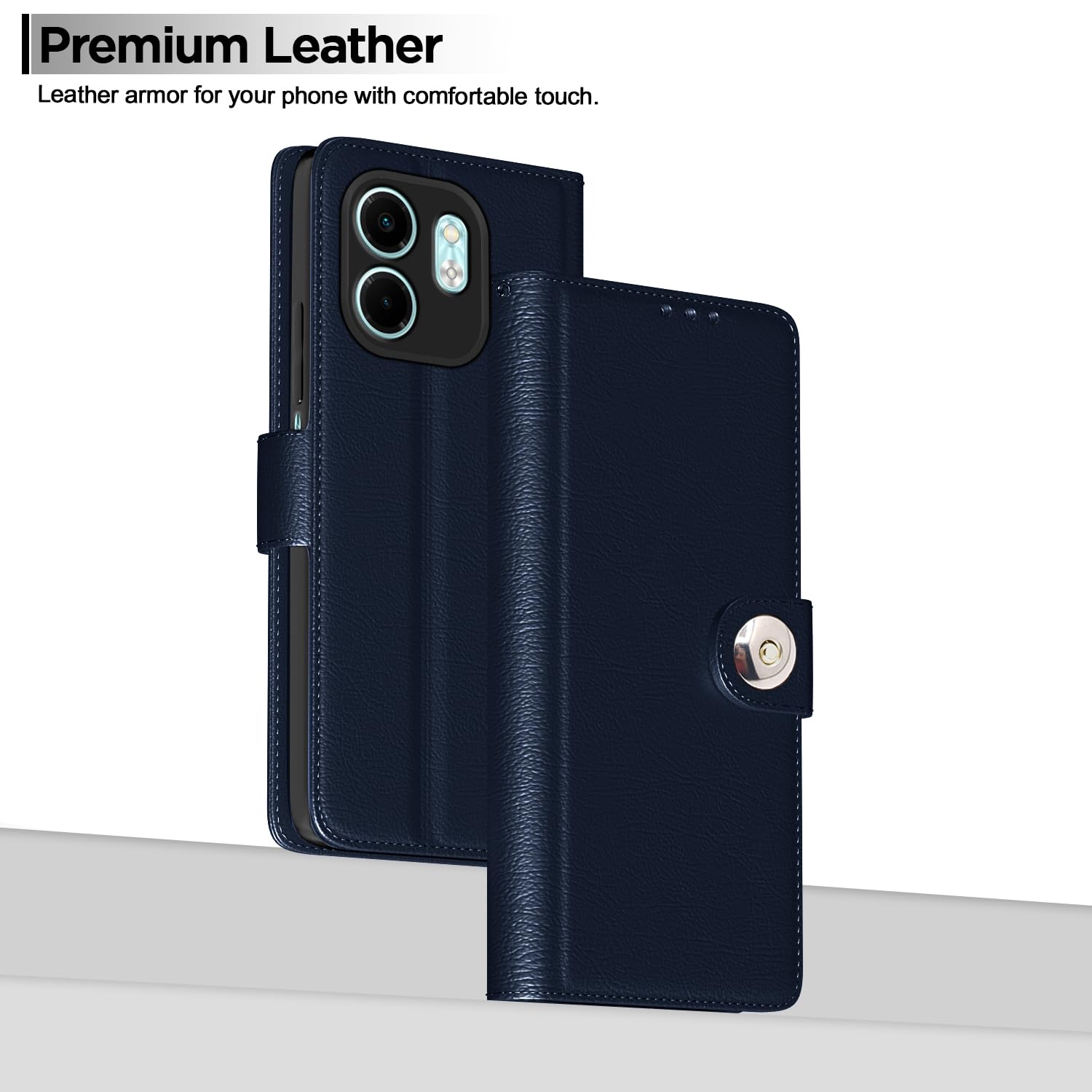Blue wallet flip cover for Infinix Smart 9 – Pikkme – photo 2