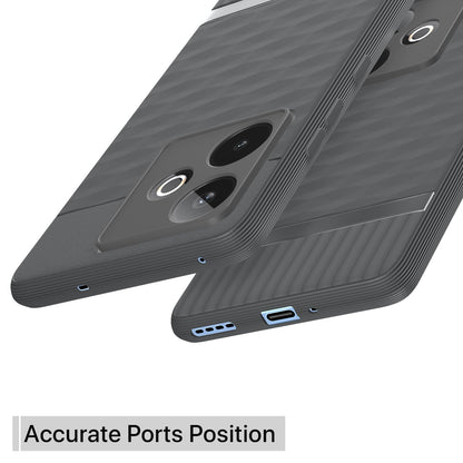 Pikkme Realme GT 7 5G / GT 7T 5G Shockproof Soft Flexible Gencase Back Cover (Grey)