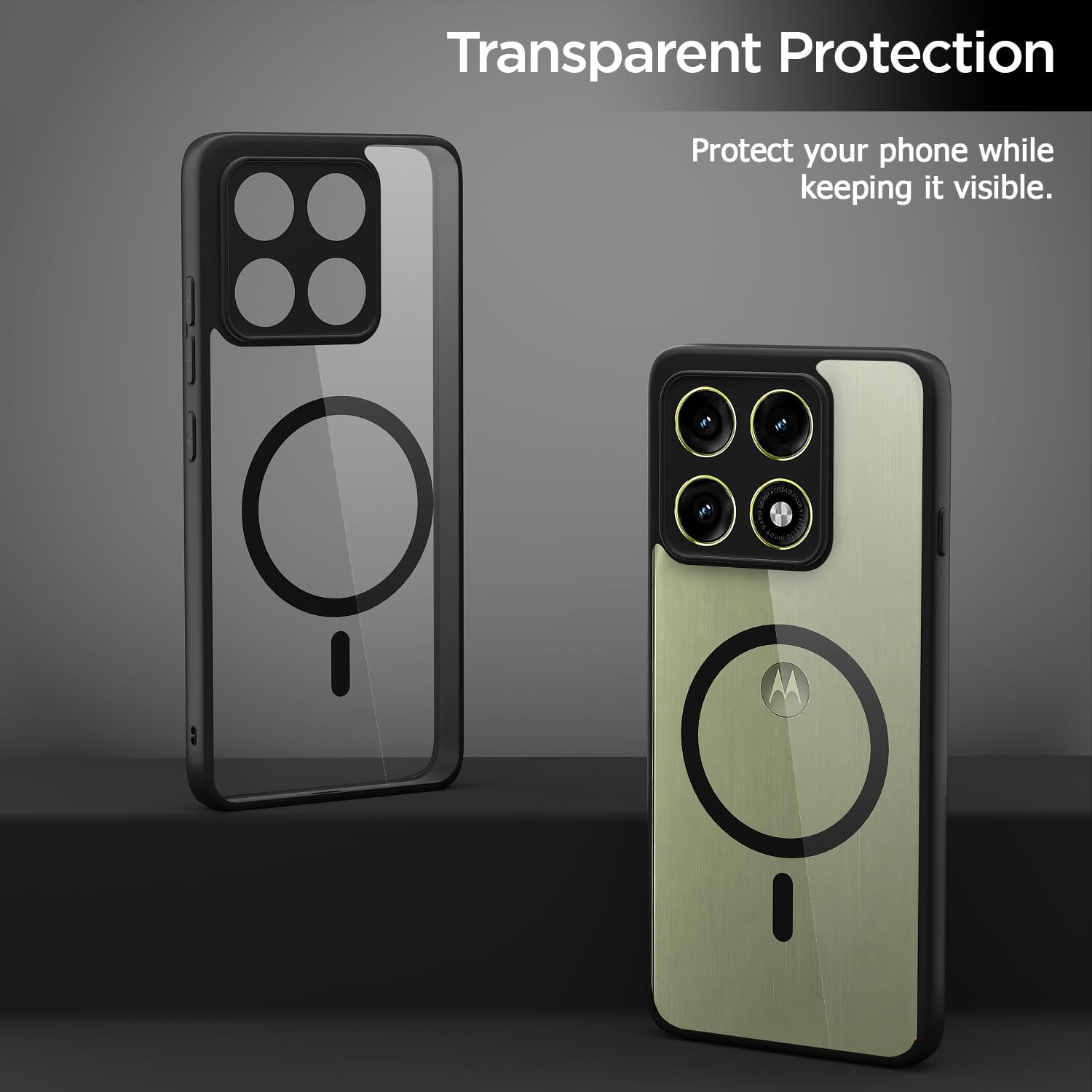 Pikkme Moto Edge 70 Pro 5G MagSafe black mag-safe mobile back cover – photo 3