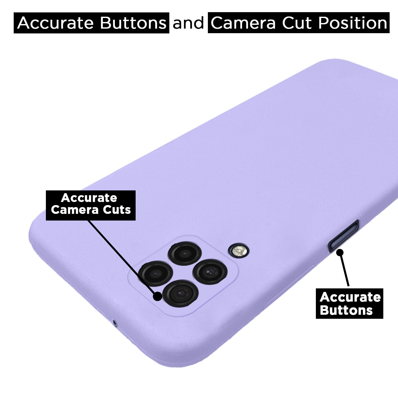 Samsung M32 4G/M32 Prime/F22 4G Liquid Silicone mobile back cover in purple by Pikkme – photo 4
