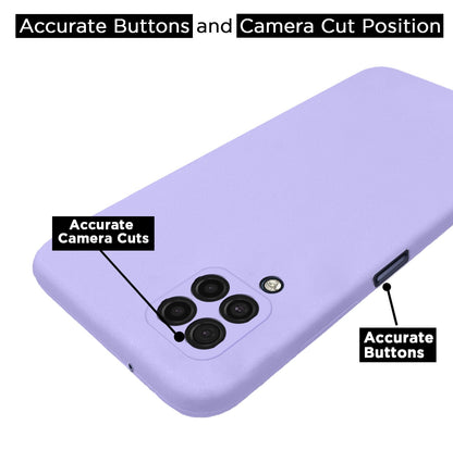 Samsung M32 4G/M32 Prime/F22 4G Liquid Silicone mobile back cover in purple by Pikkme – photo 4