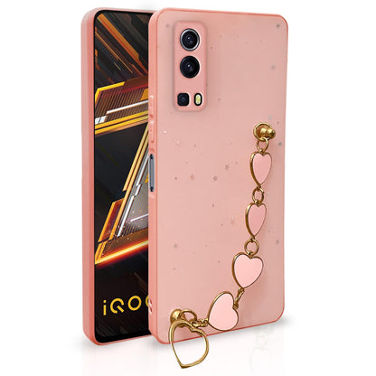Pikkme iQOO Z3 5G Chain Back Cover (Pink)