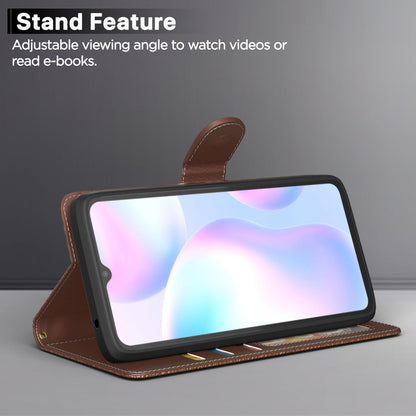 Redmi 9A/9A Sport/9i/9i Sport mobile flip cover in tan by Pikkme – photo 3