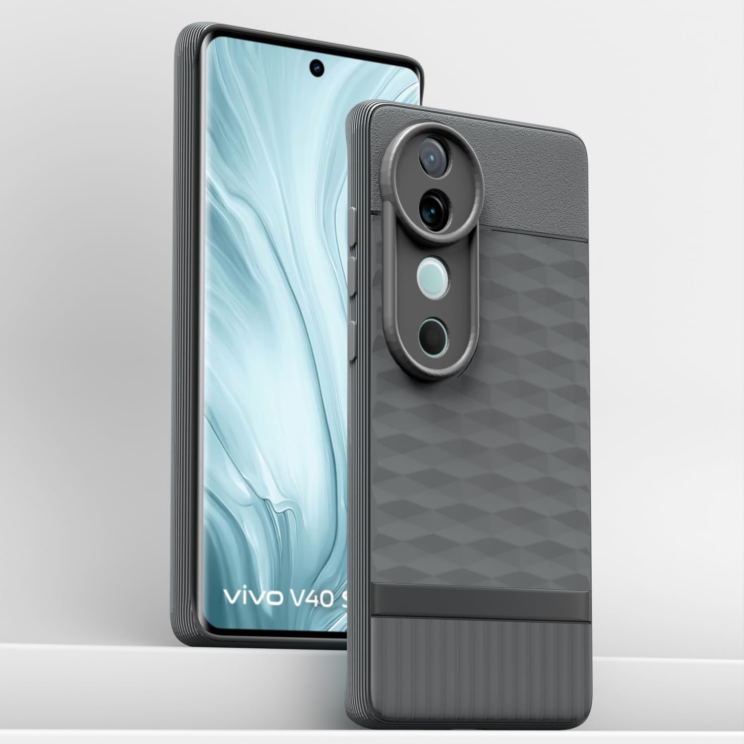 Pikkme Vivo V40 5G / V40 Pro 5G / T3 Ultra 5G Gencase Back Cover (Grey)