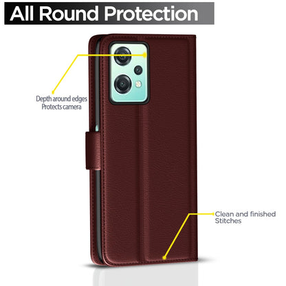 Brown Wallet mobile flip cover for OnePlus Nord CE 2 Lite 5G – Pikkme – photo 4
