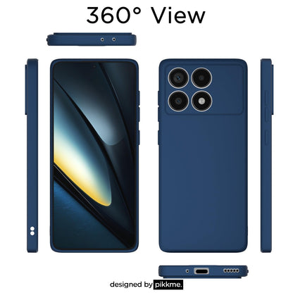 Poco F6 Pro 5G mobile back cover in blue by Pikkme – photo 3