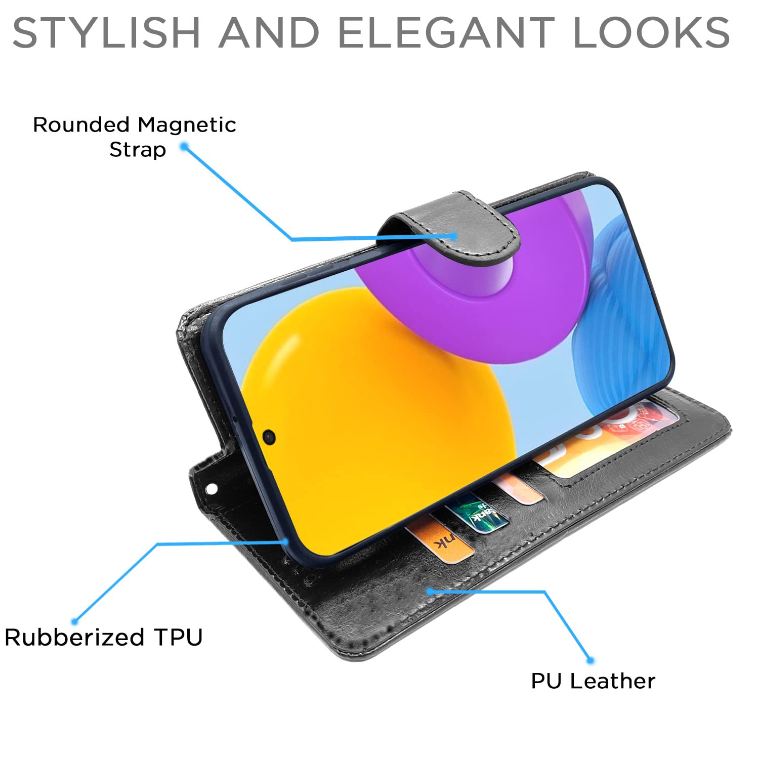 Pikkme Samsung M52 black flip case – photo 3
