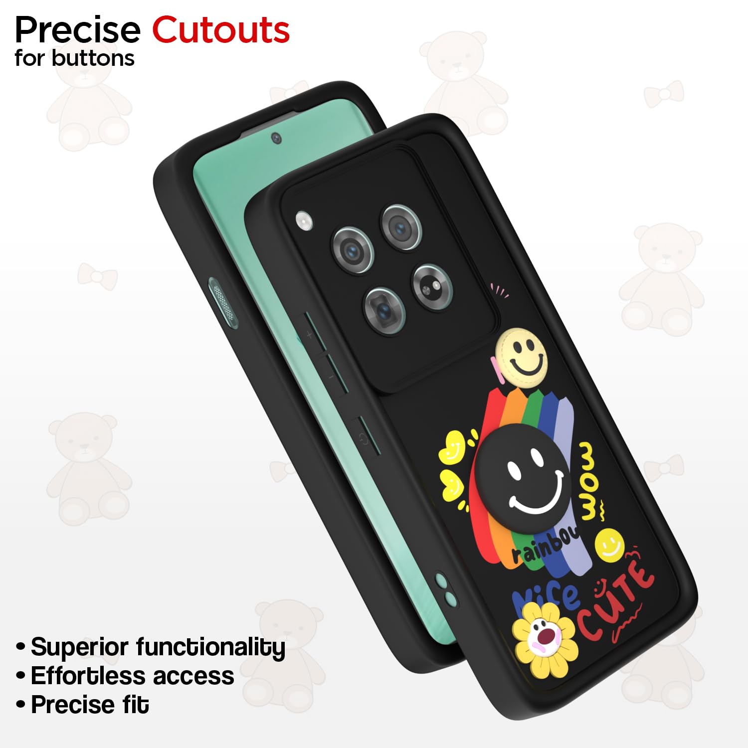 Pikkme black Soft Silicone phone cover for OnePlus 12 5G – photo 6