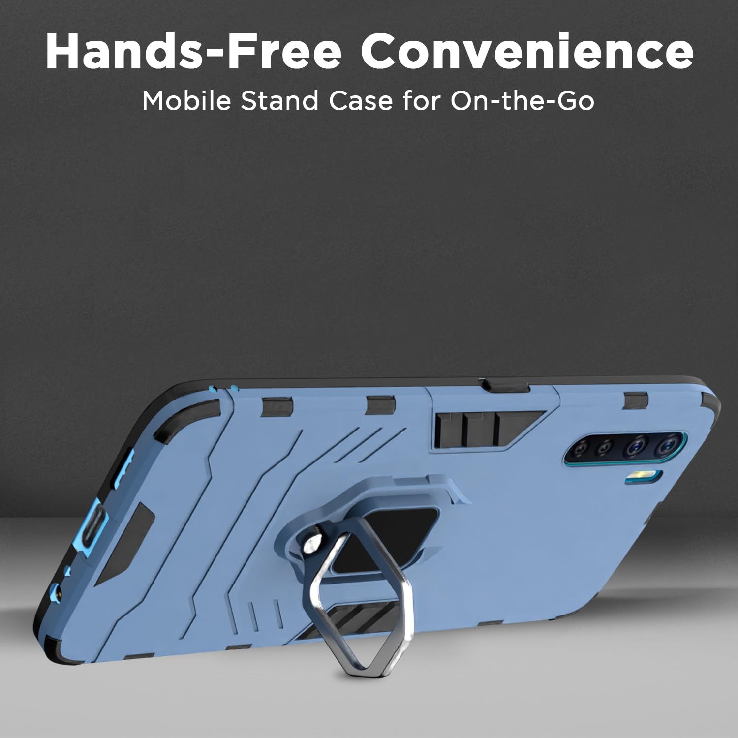 Oppo F15 mobile cover in blue by Pikkme – photo 6