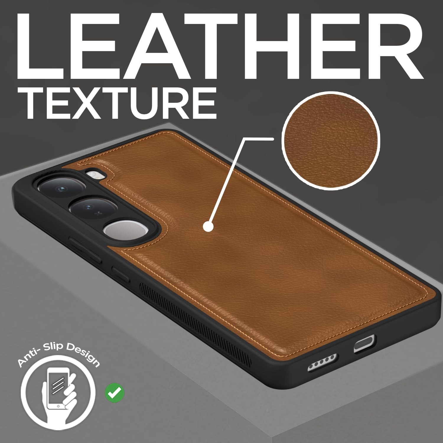 Pikkme Vivo Y300 5G / Vivo V40 Lite 5G Leather Back Case | Brown