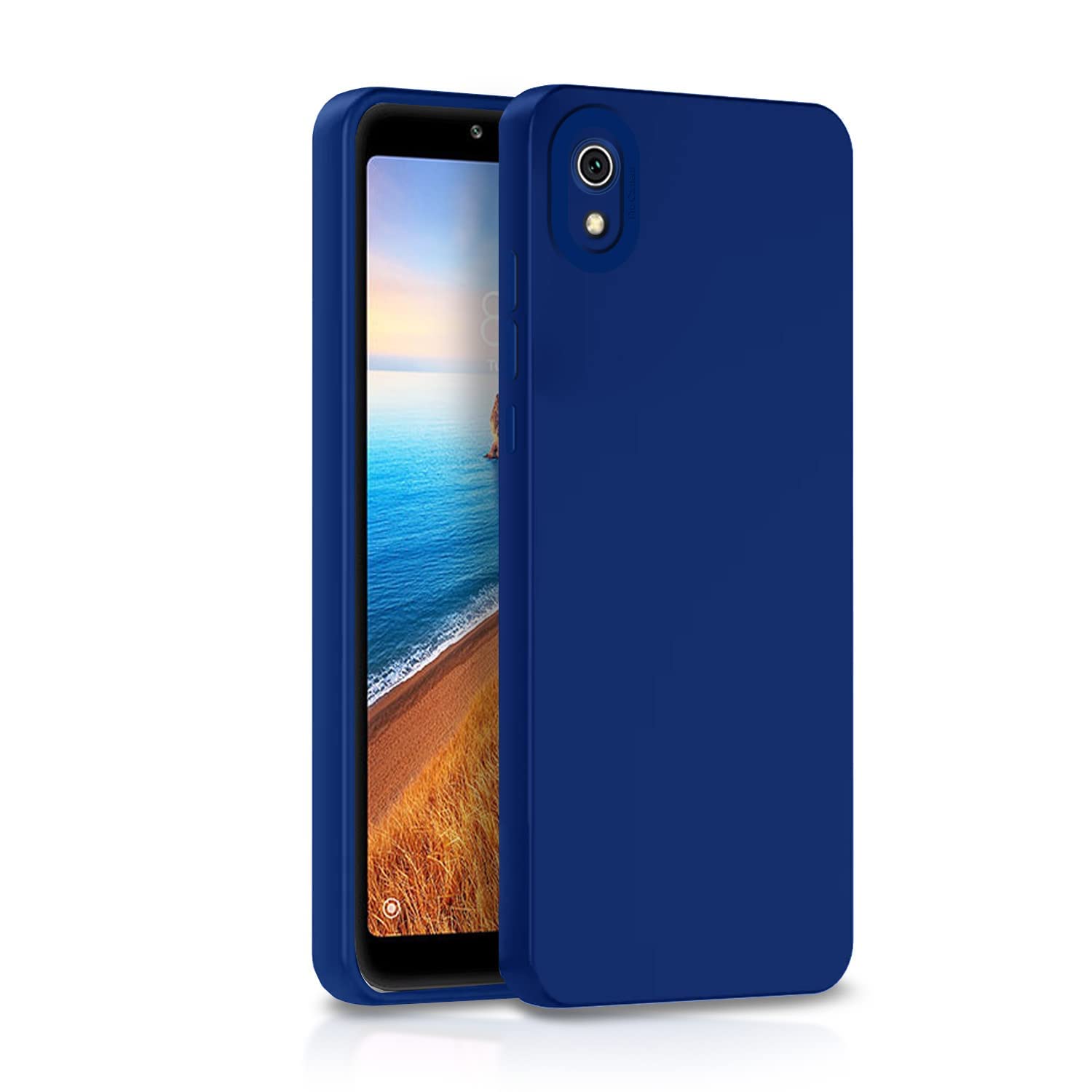 Redmi 7A Matte mobile back cover in blue by Pikkme